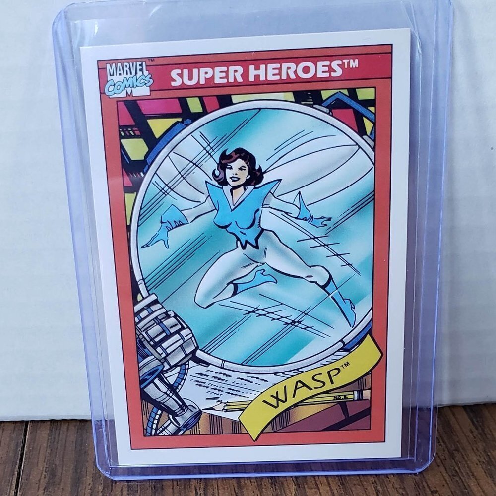 1990 Marvel Super Heroes Trading Card Impel Wasp #51